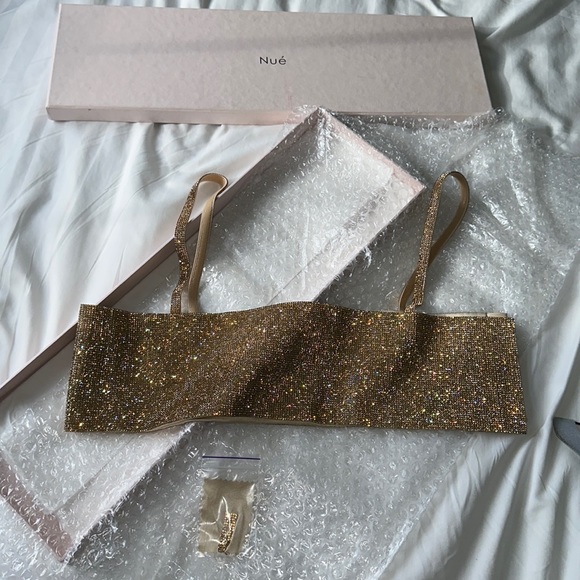 GOLD SPARKLY NUE TOP - Picture 2 of 10